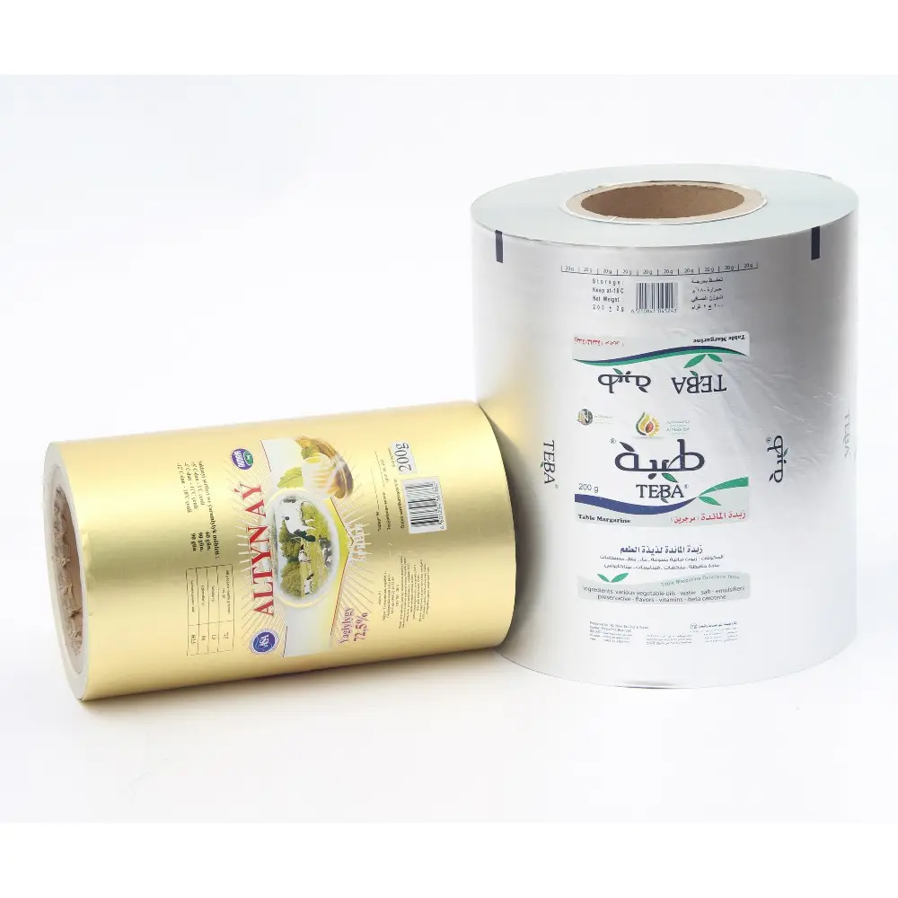 Giấy Bao Bì Thực Phẩm PE Không Thấm Mỡ Bao Bì Bơ Thực Vật Bao Bì Nhôm Foil Tráng Giấy Cuộn