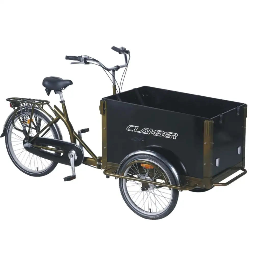 Hot Sale Cheap New Style Nexus 3 Speeds 3 wheel steel frame 24 inch tricycle cargo bike for adults