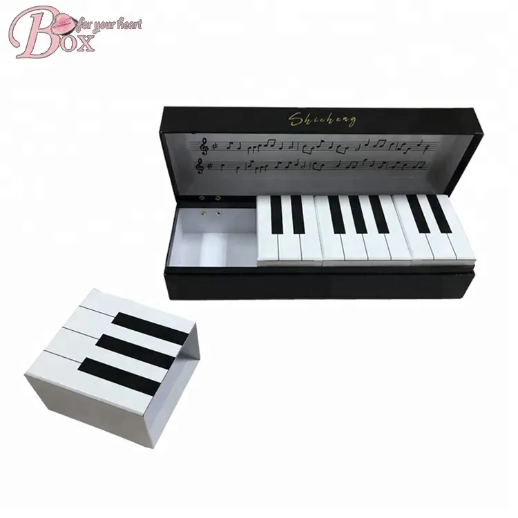 Boîte spéciale pour musique clavier de Piano, 10 pièces, bijoux, nouveau Design, rangement de petit papier, boîte d'emballage en carton