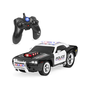 2.4GHz telecomando auto con luci, batterie ricaricabili, e cavo USB-nero - Product Image 1