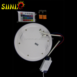 天井LEDパネルライトラウンドSLBL063表面タイプ6 3w rgb調光可能LEDパネルライト - Product Image 4