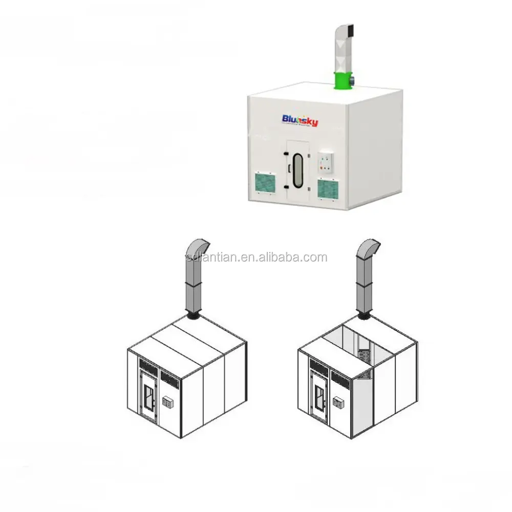 Bsh-m1 beliebte Art ce autolack lackierkabine/portable Kabine/farbmischanlage zimmer