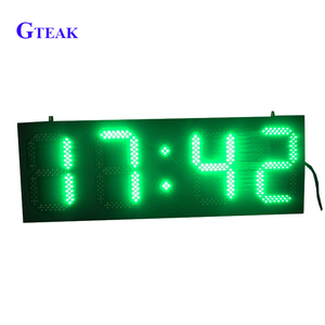 Impermeabile da esterno IR controllo 7 segmento ferro Cabinet orologio Led ora data Display Board Led tempo e segno di temperatura