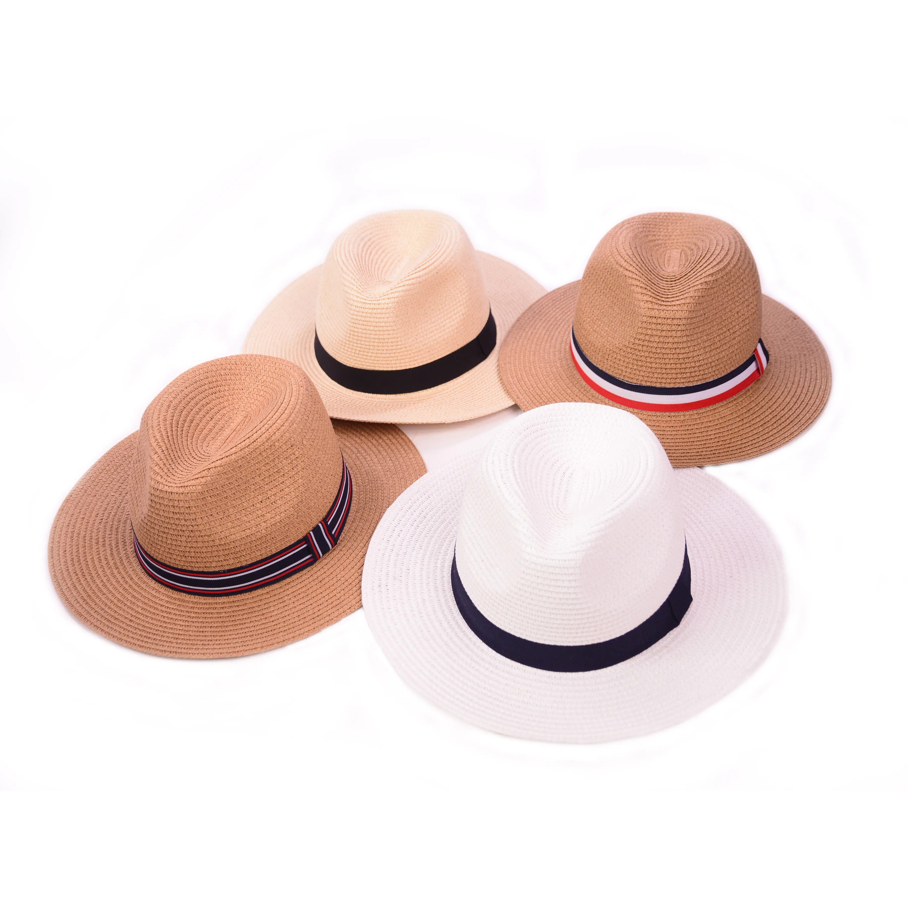 Cappelli economici della paglia di panama della paglia di modo all'ingrosso di alta qualità della cina per le donne e gli uomini