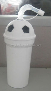 400มิลลิลิตรฟุตบอลถ้วยพลาสติกที่มีฟางและฝา/โฆษณาถ้วย - Product Image 4