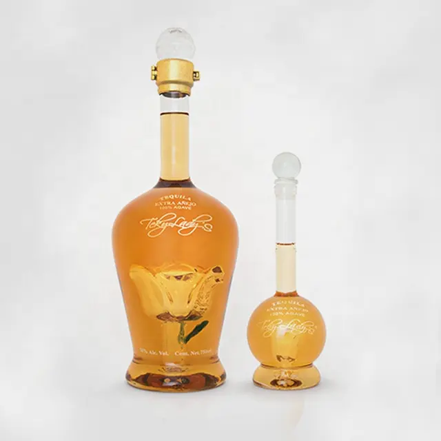 Bouteille de vin en verre hermétique, avec couvercle en liège, whisky, liqueur, contenant réutilisable découpé, pot de bouteille de vin, vente en gros, ml