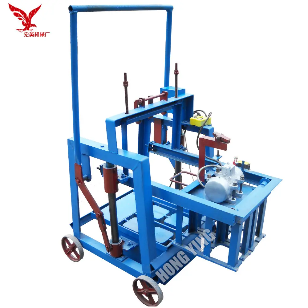 QMY2-40 widely used manual concrete block making machine for sale / small scale cement block making machine hollow in Tanzania