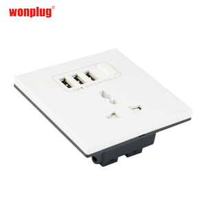 Electrical World <strong>Socket</strong> Outlet10A <strong>Multi</strong> <strong>Functional</strong> 3USB Universal Wall <strong>Socket</strong> With Switch Button <strong>and</strong> Light Indicator - Product Image 2