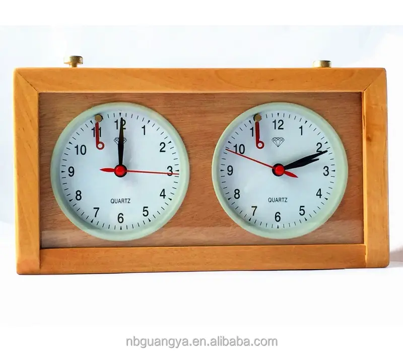 Reloj de Ajedrez de madera analógico antiguo de GY-7A-25