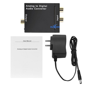 ADC de analógico a digital de Audio convertidor RCA de 3,5mm a óptico spdif Coaxial fibra Toslink adaptador con Cable óptico - Product Image 6