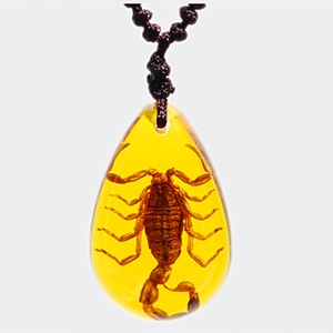 QNC-08 Giả Trang Sức Ý Nghĩa Mặt Dây Chuyền Dây Chuyền Amber Water Drop Necklace - Product Image 6