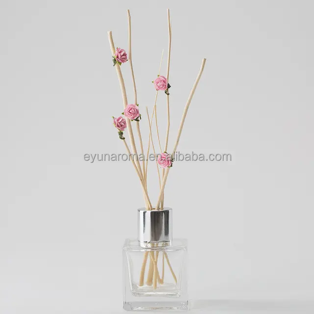 Hot Koop home parfum 50 ml roze bloem glazen fles reed diffuser voor geschenken