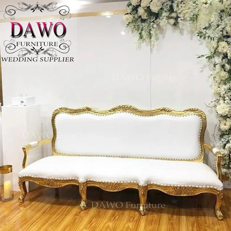 Modern Best selling gold frame pu leather arm sofa chair