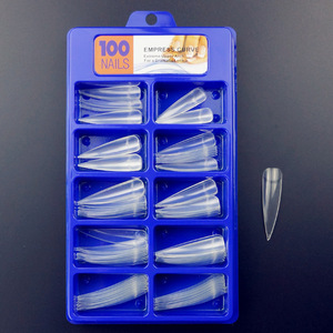 Nail Manicure Art <strong>Tips</strong> Transparent French <strong>Shape</strong> Long Stiletto Talon Artificial Nail <strong>Tips</strong> - Product Image 2