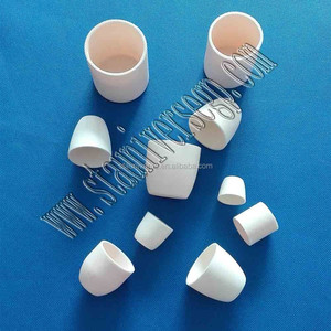 STA高纯度弧形氧化铝陶瓷坩埚/带盖杯 - Product Image 3