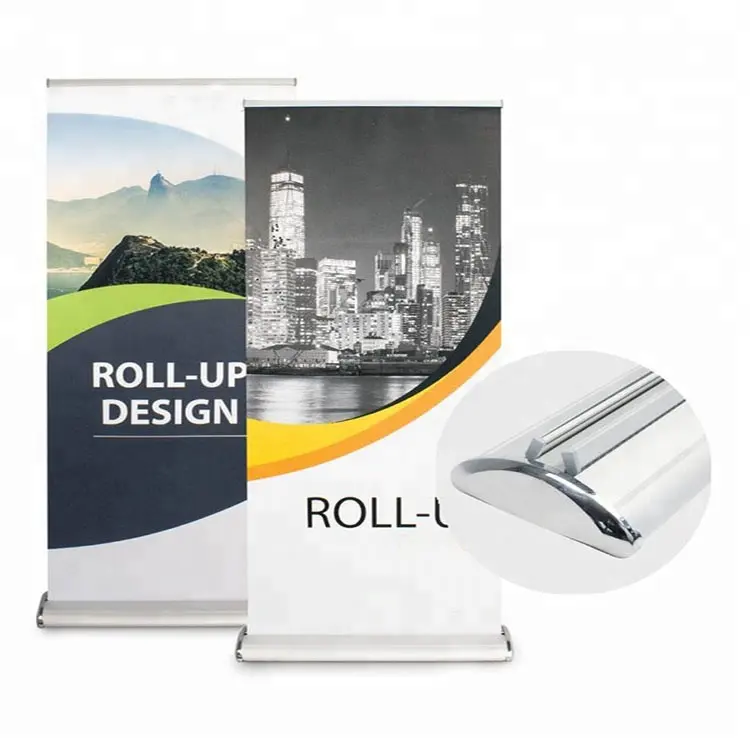 Rollo de poliéster A3 doublesides, venta al por mayor, popular, oferta, promocional, enrollable, diseño personalizado