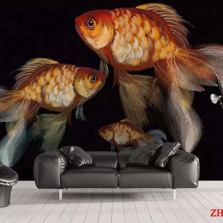 ZHIHAI-Fondo de tv real elegante, decoración de pared de dormitorio, mural 3d, papel de pared