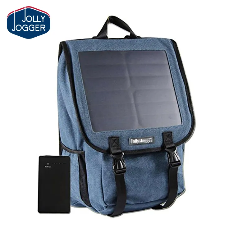 Solar betriebener Rucksack mit hoch effizienter Solarpanel-Tasche Solar ladegerät 600D DAY Rucksack Softback
