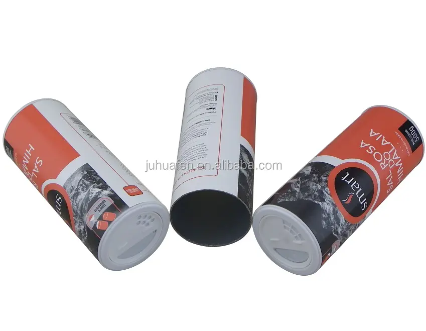 Food Grade Composite Shaker Paper Cans for 500g Himalaya Salt Packaging