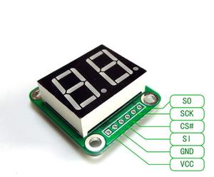 Taidacent SPI 0.56 Inch Two or 2 Digits <strong>Led</strong> Counter Display Digital Clock Red Display <strong>MAX7219</strong> Dot Matrix Module - Product Image 3