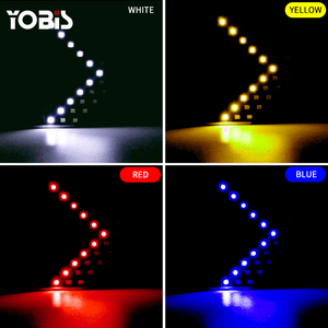 Yobis แผงลูกศรไฟ LED 33 SMD,สัญญาณไฟเลี้ยวสำหรับติดกระจกข้างรถยนต์ไฟแสดงสถานะติดแต่งรถมุมมองด้านหลัง Led - Product Image 5