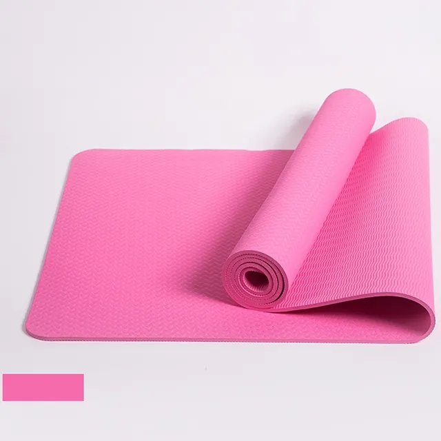 Nouveau meilleur service et bas prix impression personnalisée 6mm 8mm logo personnalisé tapis de yoga tpe antidérapant