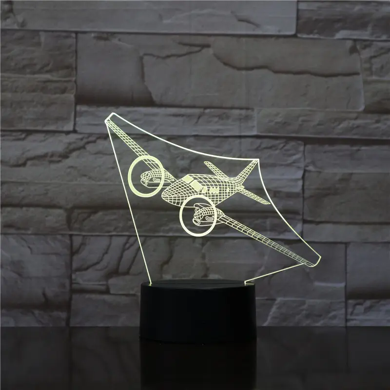 3D LED fahrzeug auto lkw aircraft LED flugzeug 3D Lampe 7 Farbwechsel LED Nacht Licht 3D Illusion Lampe Licht
