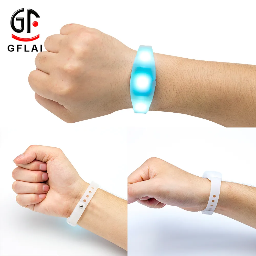 Pulsera Led con Control Dmx para eventos, pulsera con logotipo para niños, regalos de negocios, producto de promoción