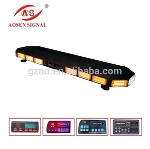 TBD-9F925 High Power Black Cover Amber Full Size Strobe Emergency Truck Ambulance <strong>Led</strong> Warning Lightbar Inbuilt Speaker - Product Image 3