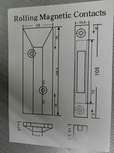 金属防盗卷帘门传感器报警自动门打开传感器车库卷帘门报警传感器