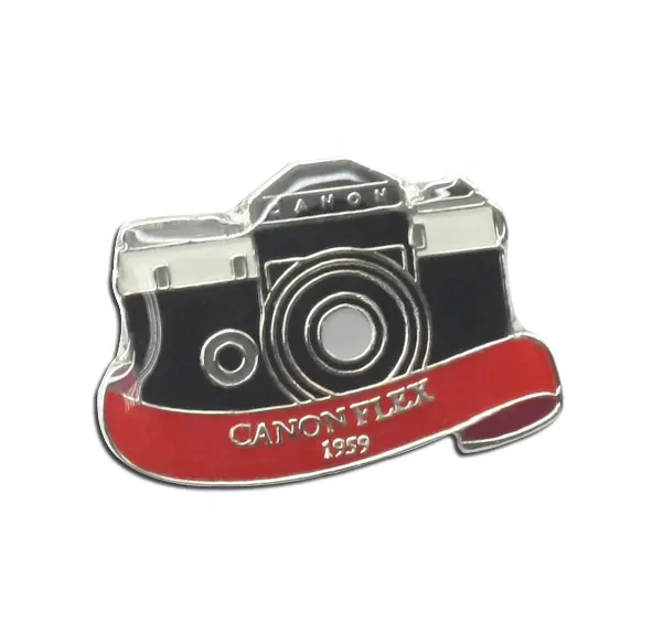 Camera Badge Hoge Kwaliteit Zacht Email Reversspeld Custom Metalen Souvenir Zinklegering Oem Folk Art Fairy Casting Zuid-Amerika 2d