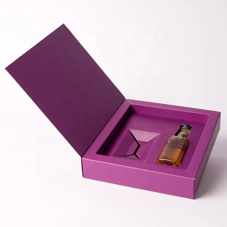 Caja de Perfume con inserto de tarjeta de papel, forma de libro, precio barato