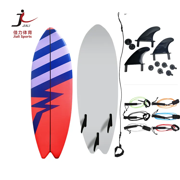 Venda quente esportes aquáticos 2018 novo design novo estilo 59 "prancha de surf para venda, macio top prancha de espuma de surf