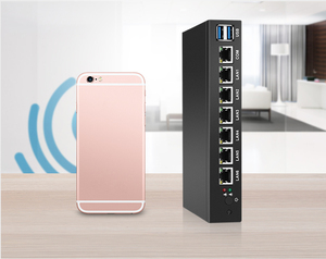 XCY 6 lan материнская плата Pfsense сетевой маршрутизатор сервер Celeron 1037U 1007U брандмауэр мини промышленный компьютер