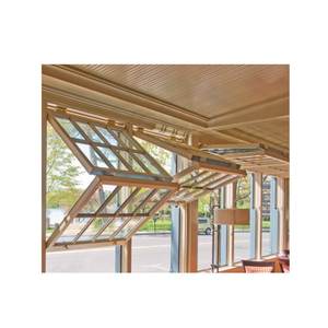 Restoran yeni stil alüminyum dikey katlanır pencere