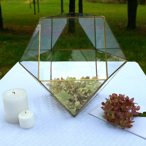 Đám Cưới Phong Bì Chủ Cho Hình Học Terrarium Glass Terrarium <span class=keywords><strong>Conservatory</strong></span> Deco Đồng Hình Chữ Nhật - Product Image 5