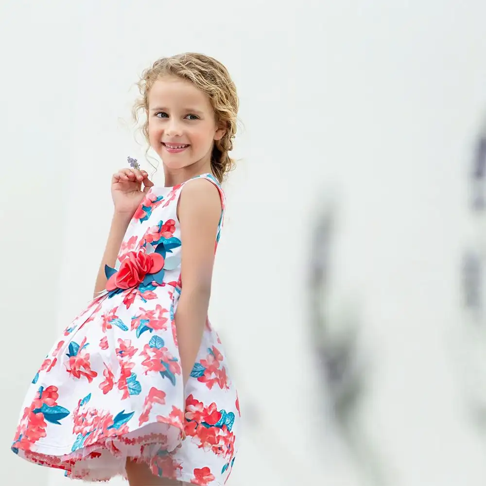 Guangzhou merk aangepaste mode meisje zomer jurk kinderen kleding fabriek nieuwe ontwerp kinderen kleding set