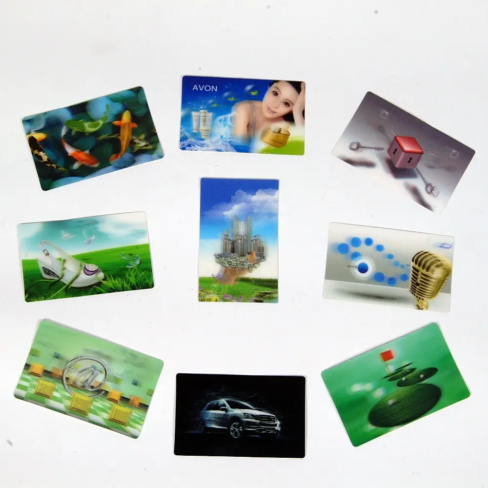 high quality print 3d lenticular plastic vip business name card