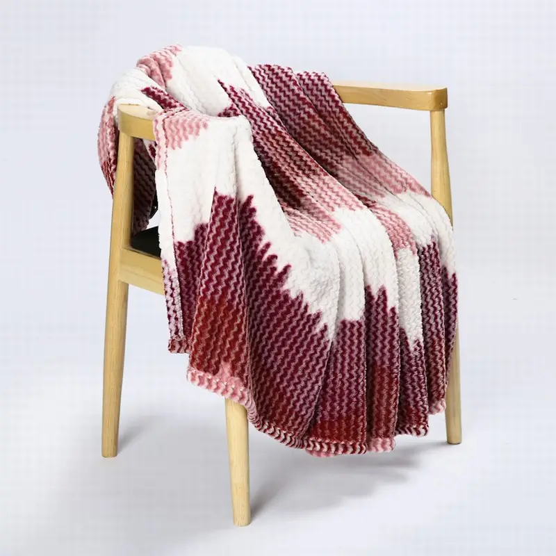 Высокое качество простой стиль бархат 100% полиэстер коралловый флис одеяло