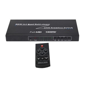 Interruptor HDMI de alta calidad 4X1 Quad HDMI Multiviewer Splitter con conmutador sin costuras Soporte de control IR 1080P HDMI 1.3a - Product Image 5