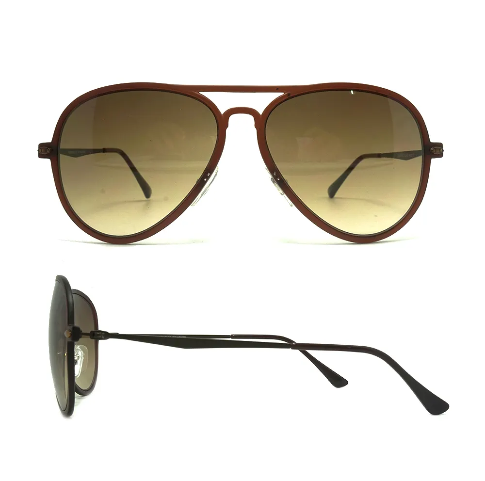 Nuevo estilo de la moda de gafas de sol logotipo personalizado al por mayor de la aviación gafas de sol polarizadas