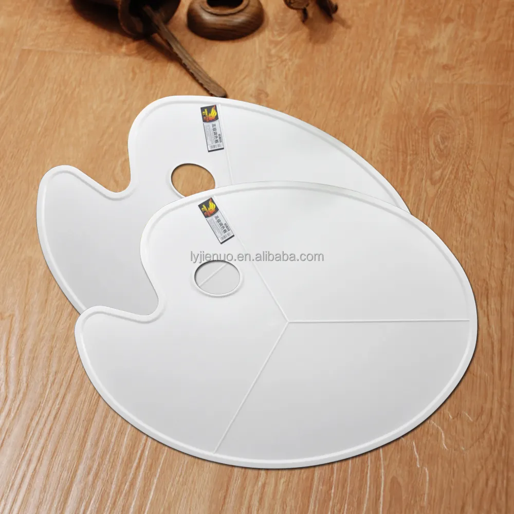 Hot sale new arrival competitive price high quality Plastic Oval Paint Palette with side HB-609