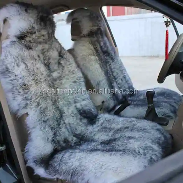 inverno anteriore auto cuscino pelle di pecora di lana lungo seggiolino per auto copertura per auto