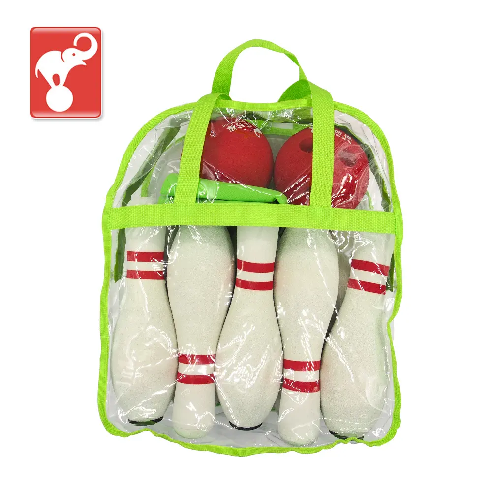 Offre Spéciale 2017 chine Mousse sport usine enfants jouet de boule de bowling jeu NBR MOUSSE 10 broches ensemble de bowling