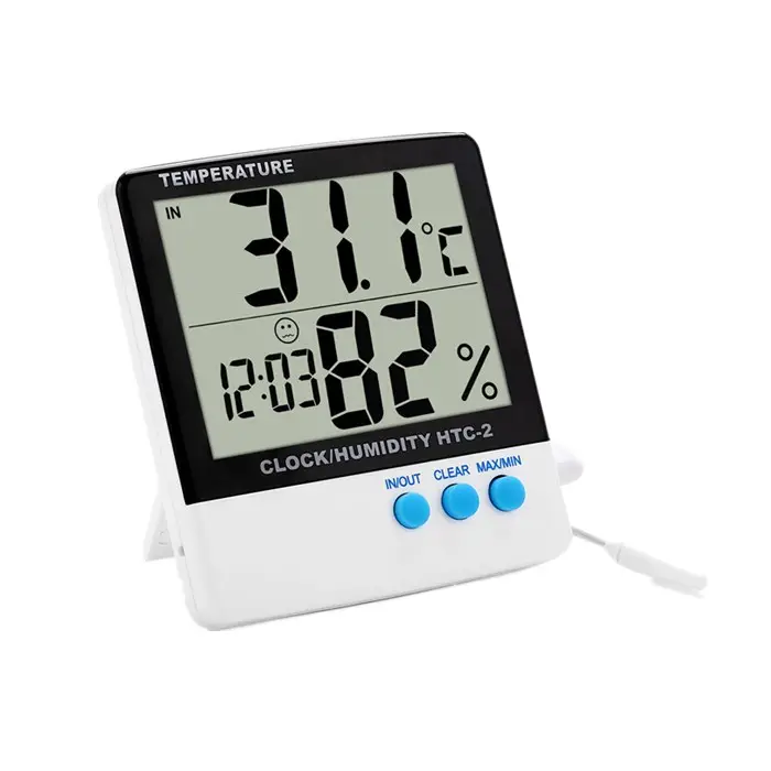 Temperatuur Meter Digitale Max Min Indoor Outdoor Hydrometers Met Thermometer Hydrocultuur Cultiveren Grower Temperatuur Vochtigheid