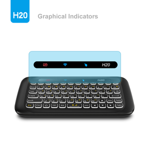 Acemax H20 Mini <strong>Keyboard</strong> and Touchpad Remote IR Learning <strong>Function</strong> Power Button and Backlit - Product Image 1