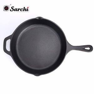12インチキッチン用品プレシーズン鋳鉄フライパンヘルシークッキングノンスティックフライパンPFASフリー