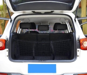 Adjustable Elastic Truck Net Heavy-Duty Universal Cargo Net with 3 Pockets New polyester stretchable design