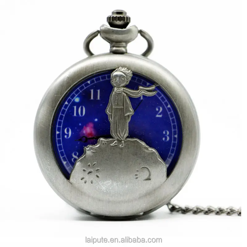 Hot selling vintage classic quartz pocket watch Little Prince Pendent Necklace Gift pocket watch