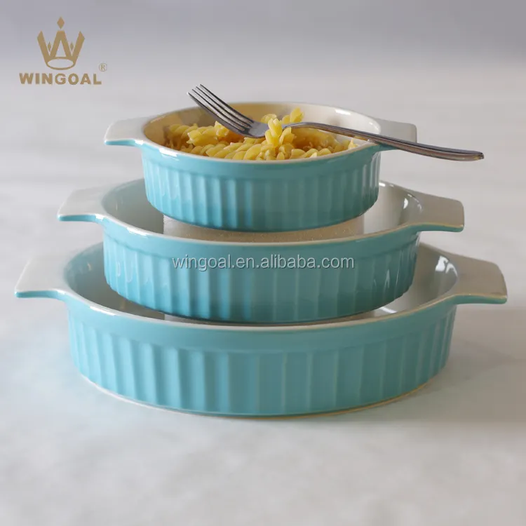 Seramik bakeware set fırın güvenli seramik pişirme seti